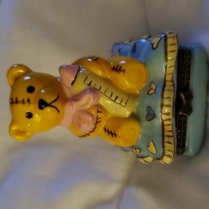 Nomoges teddy with bottle New baby Keepsake